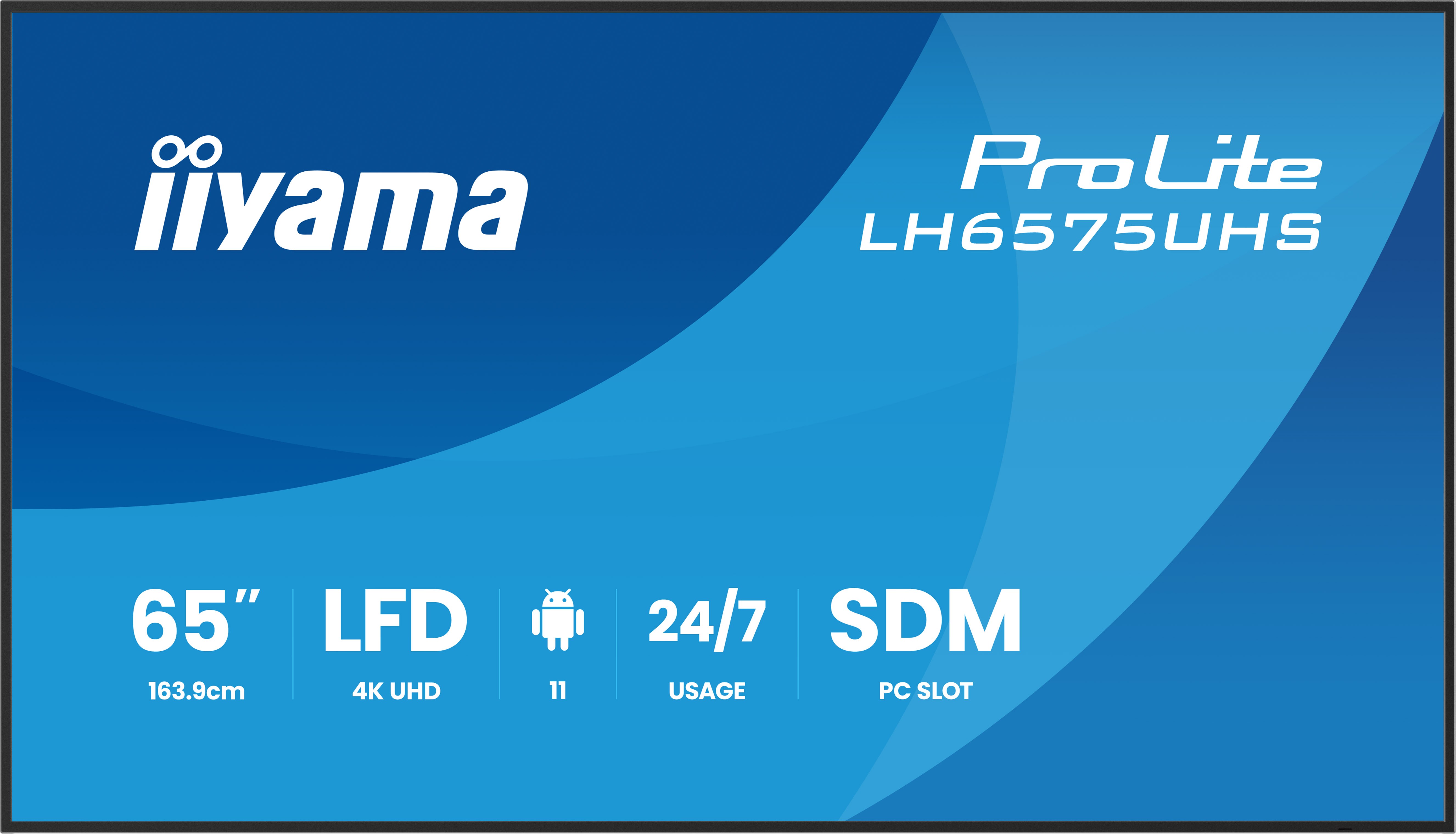 iiyama LED ProLite LH6575UHS-B2AG 164 cm (64.5")