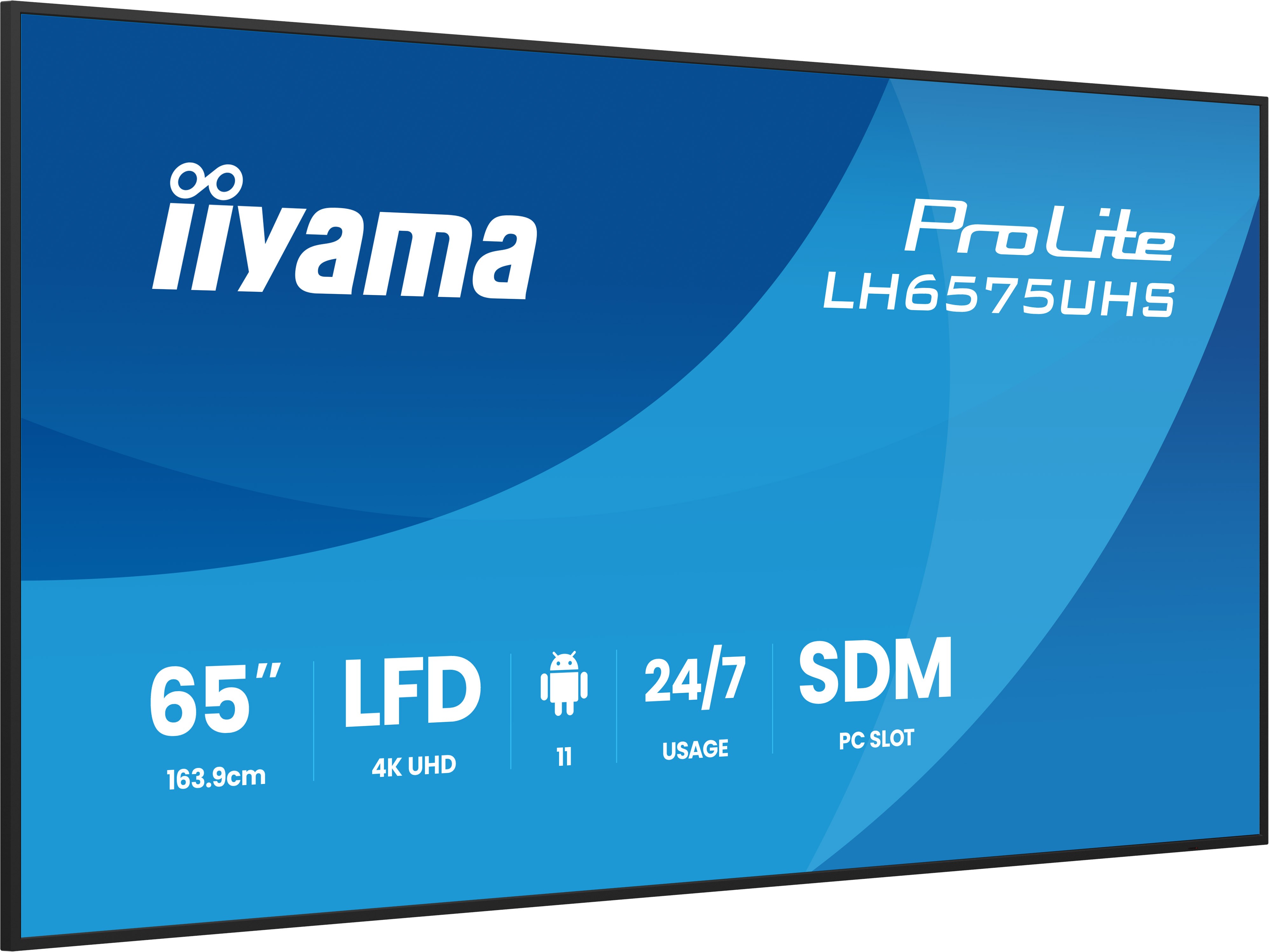 iiyama LED ProLite LH6575UHS-B2AG 164 cm (64.5")