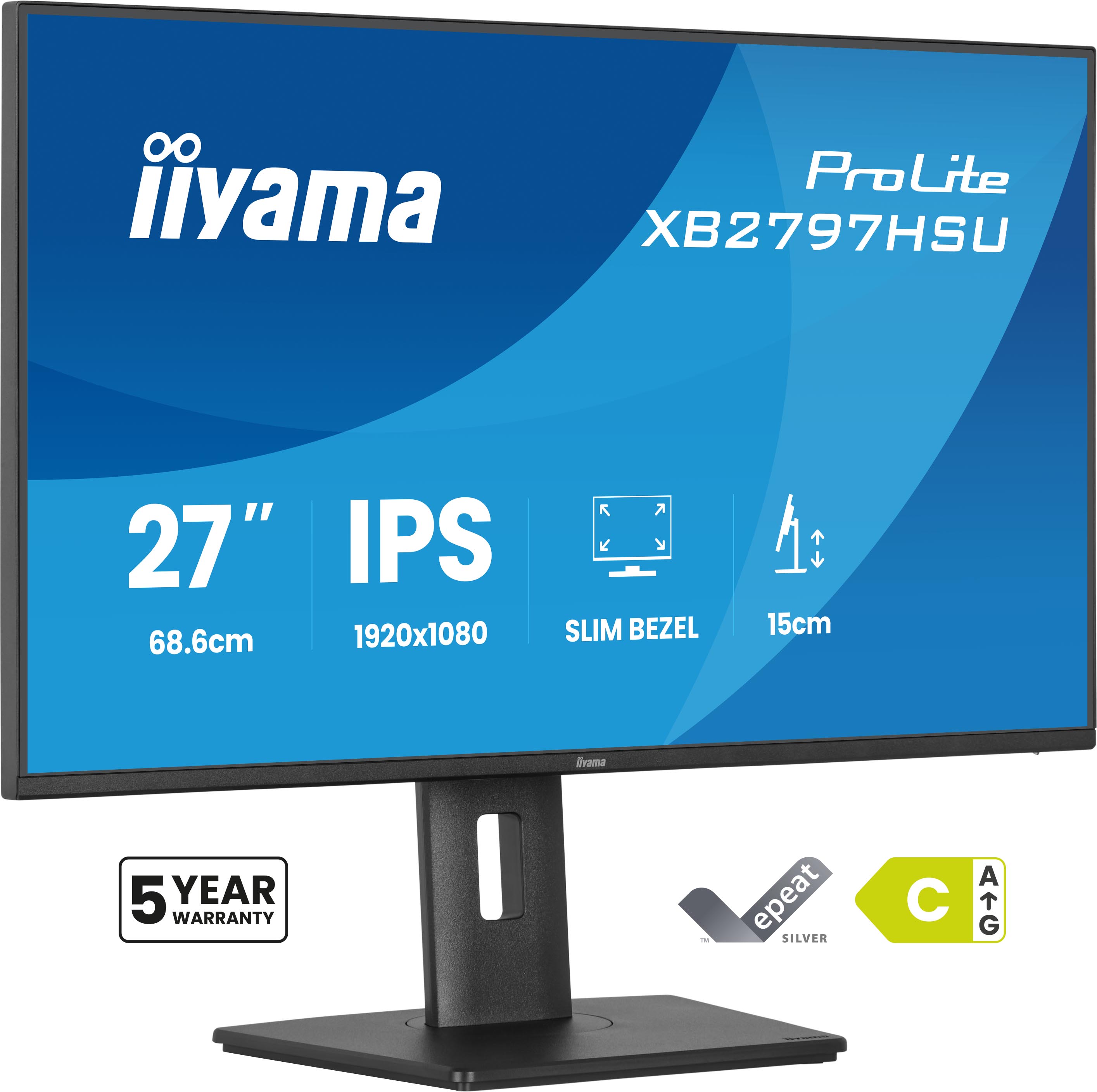 iiyama LED ProLite XB2797HSU-B1 68.6 cm (27")