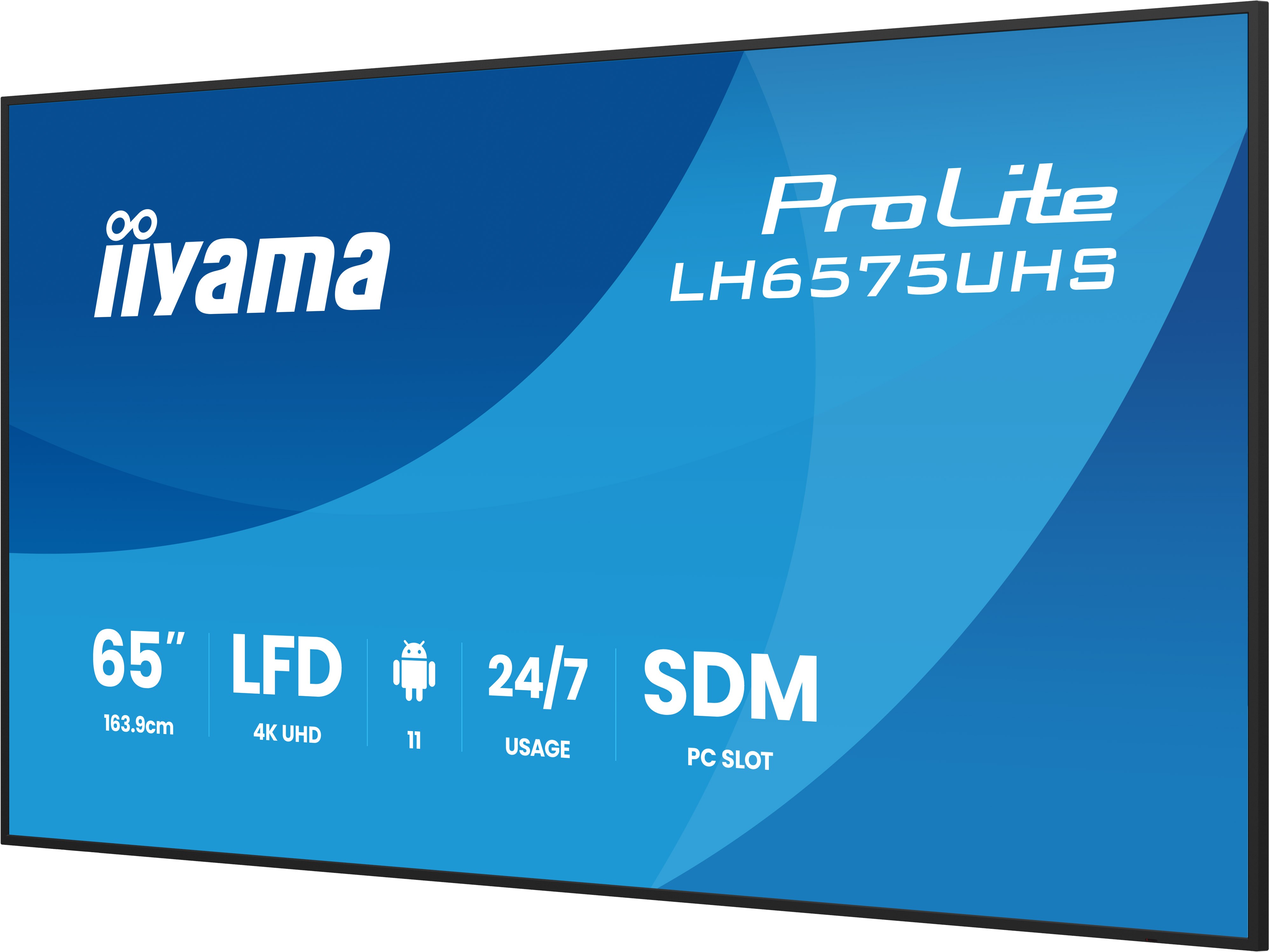 iiyama LED ProLite LH6575UHS-B2AG 164 cm (64.5")