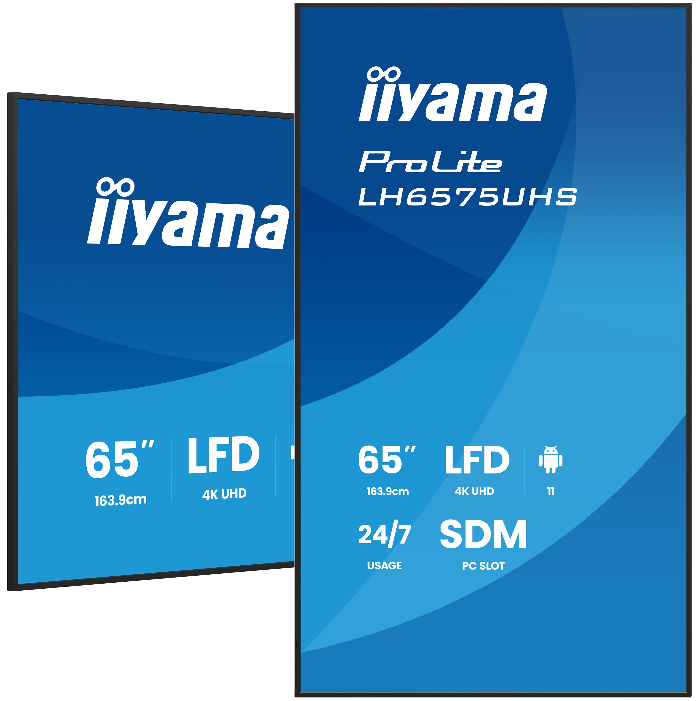 iiyama LED ProLite LH6575UHS-B2AG 164 cm (64.5")