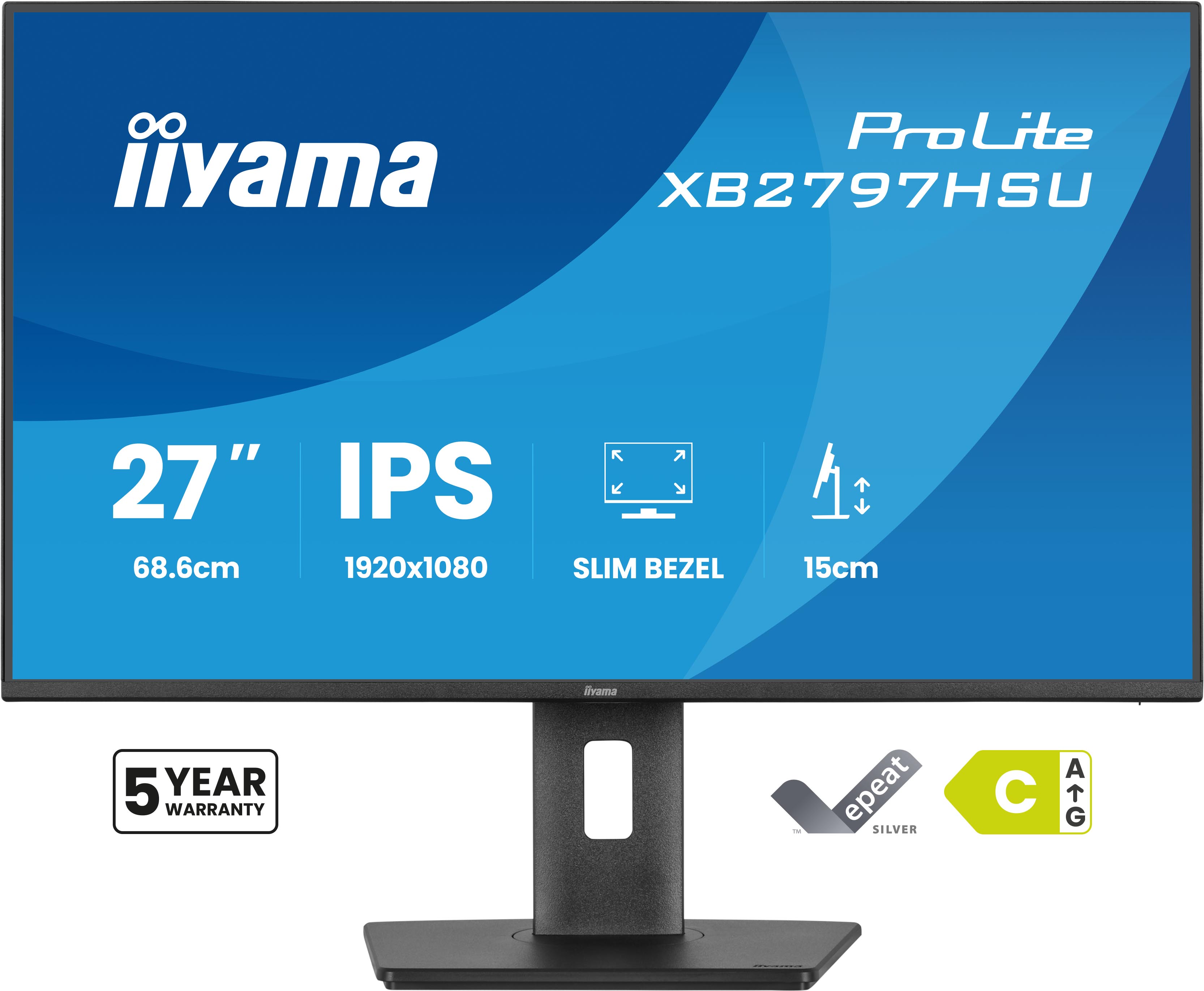 iiyama LED ProLite XB2797HSU-B1 68.6 cm (27")